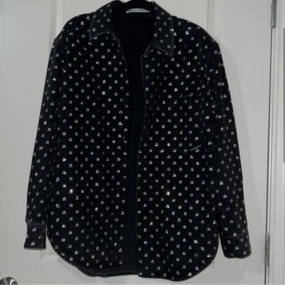 Alexander Wang Crystal button down